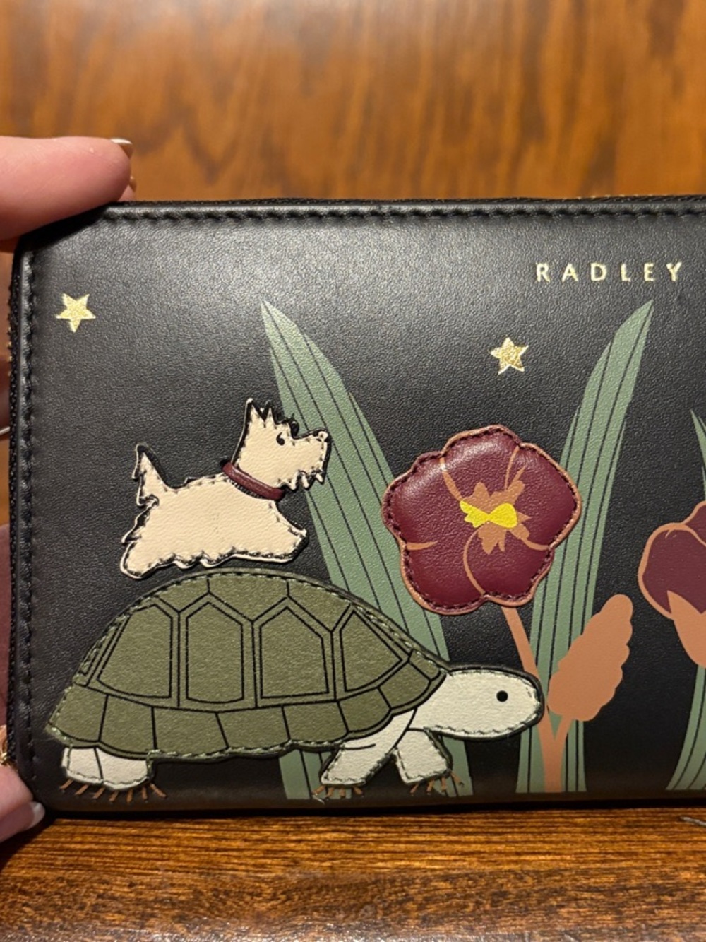NWT-Radley London-Midnight Wanderer-
Large Zip Around Wallet-Black-$148 - Picture 2 of 11